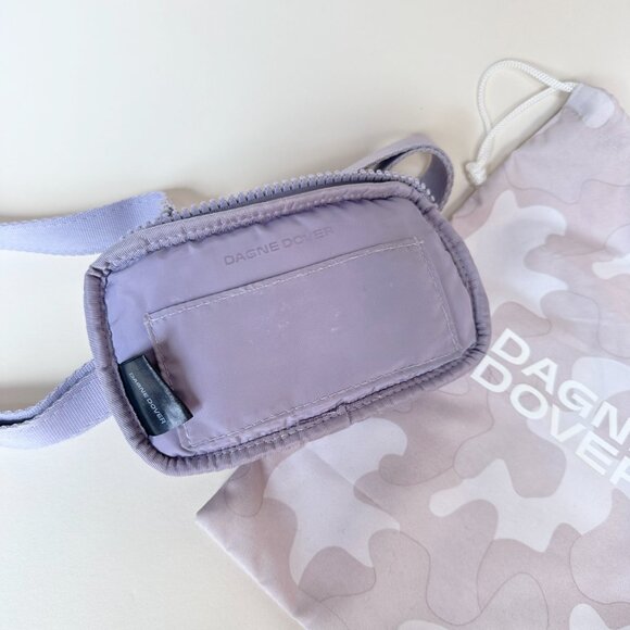 Dagne Dover Mara Neoprene Lilac Phone Sling Crossbody Bag Air Mesh Slip Pocket - Picture 5 of 13